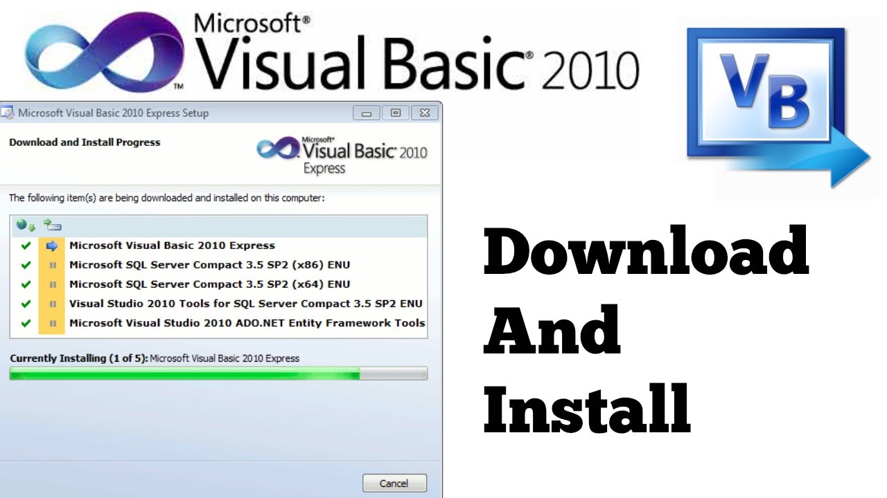 Install visual basic 2010 free
